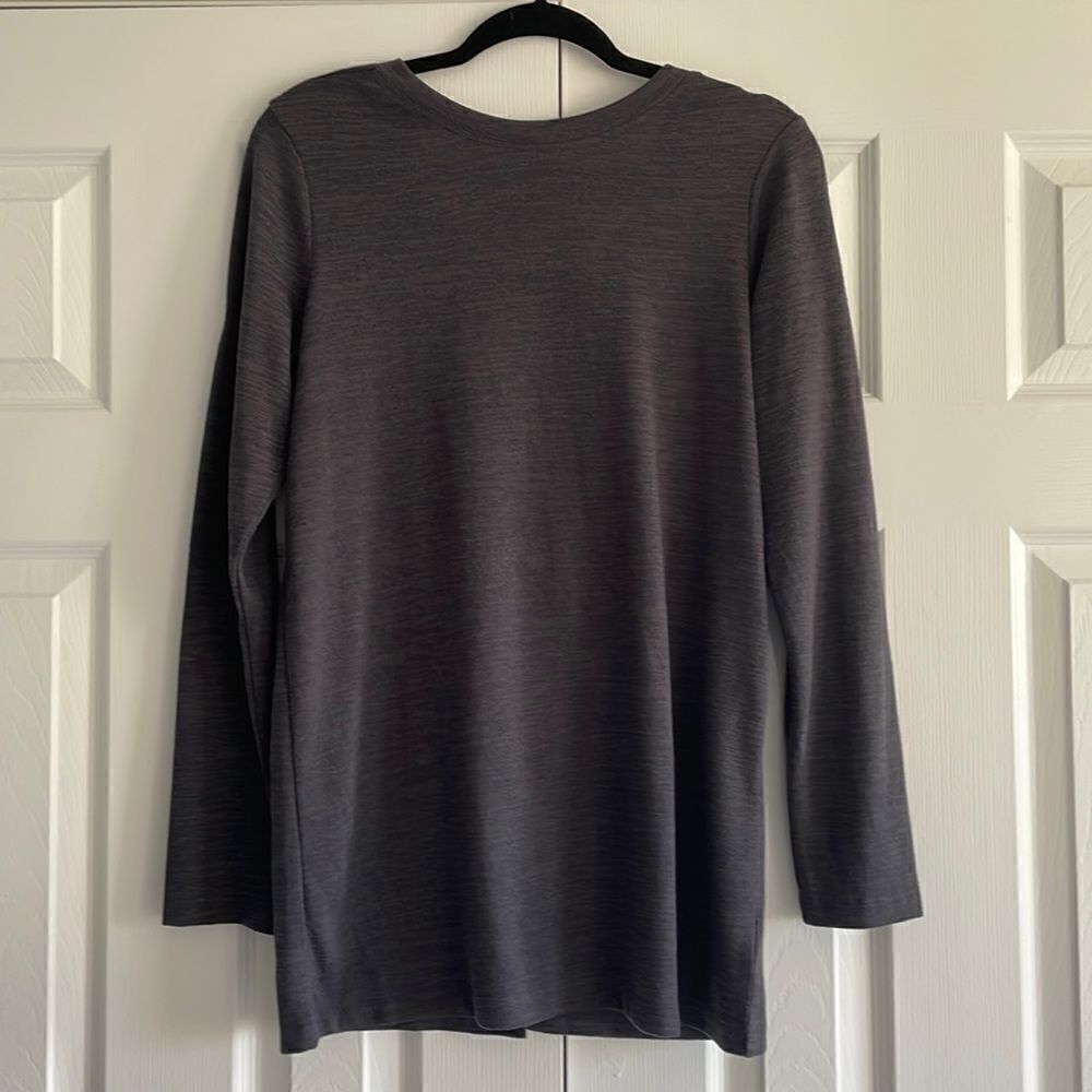 Lole Women’s Downtown Heather Grey Open Back Top
